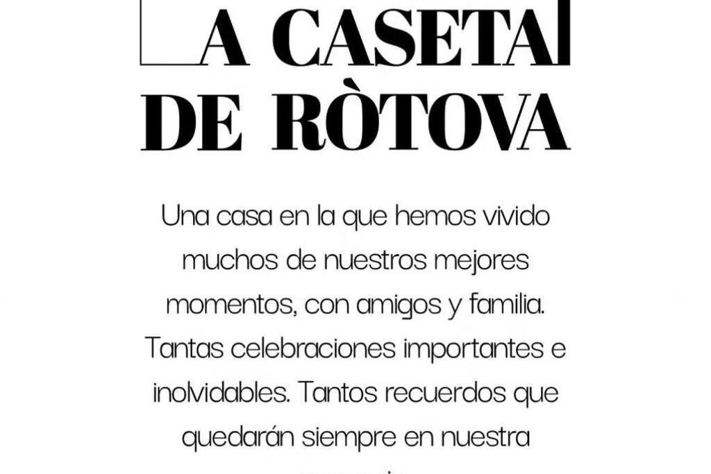 La Caseta De Rotova - Casa Rural Para Desconectar Exterior foto